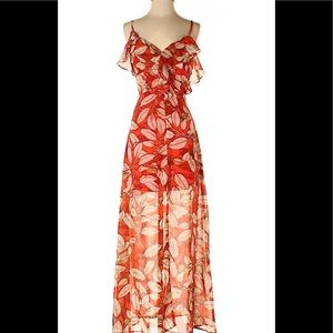 tropical cocktail dress